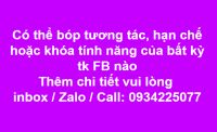 Dịch vụ bóp tương tác, khóa tính năng Facebook